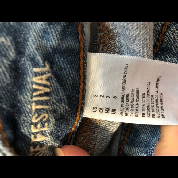 High rise jean shorts AMERICAN EAGLE - Picture 4 of 5